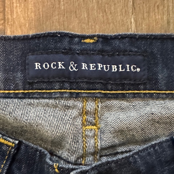Rock & Republic Dark Blue Skinny Jeans - Picture 2 of 4